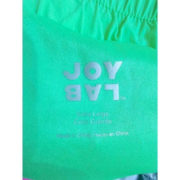 JoyLab Neon Green Running Shorts Women’s XL High Waist Lined Active Athletic - Picture 6 of 7